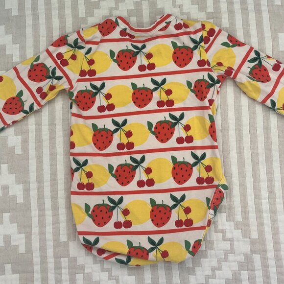 Mini Rodini Fruits Long Sleeve Bodysuit - Picture 4 of 4